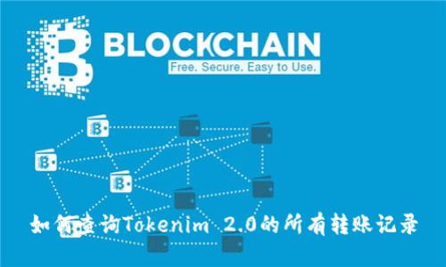 如何查询Tokenim 2.0的所有转账记录