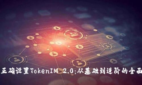 如何正确设置TokenIM 2.0：从基础到进阶的全面指南